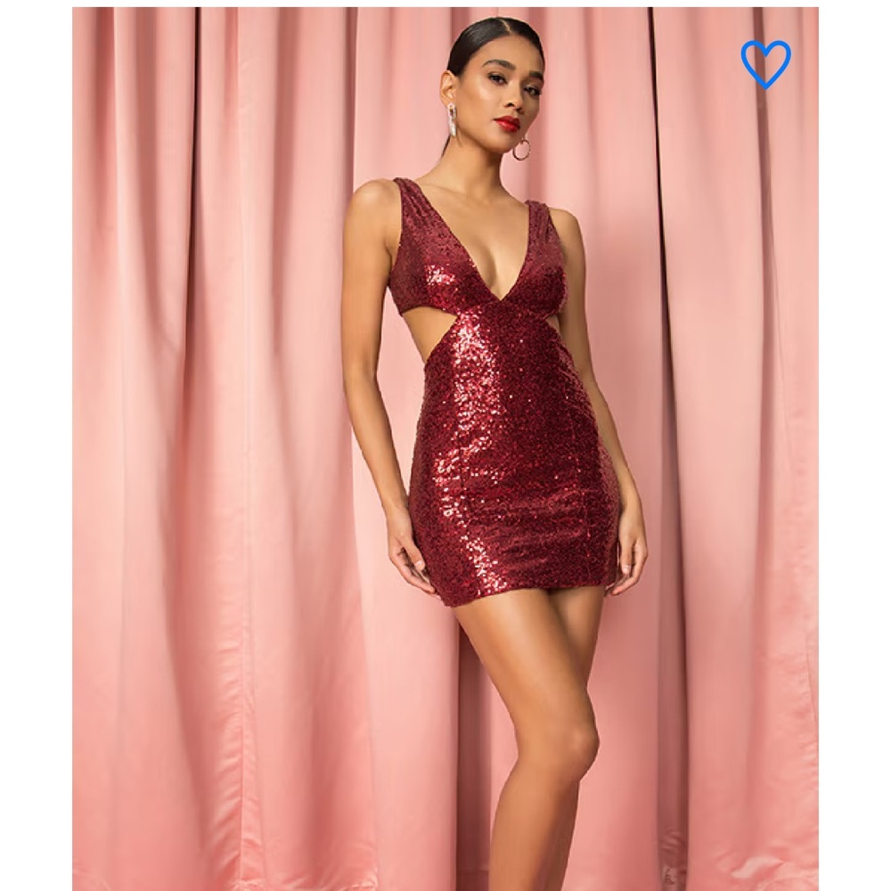 Super down Kaylie Sequin mini dress